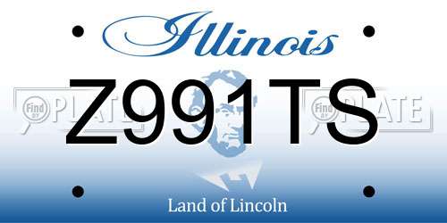 Z991TS Illinois License Plate