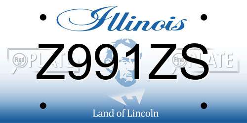 Z991ZS Illinois License Plate