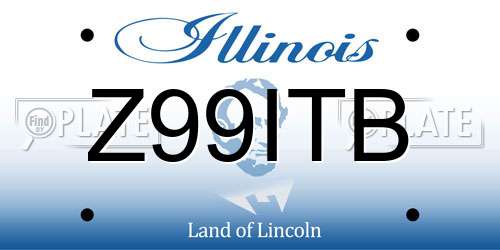 Z99ITB Illinois License Plate
