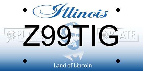 Z99TIG Illinois License Plate