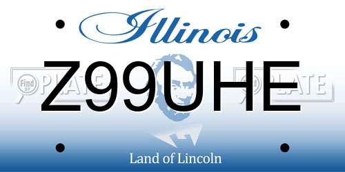 Z99UHE Illinois License Plate