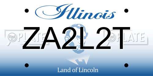 ZA2L2T Illinois License Plate