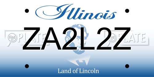 ZA2L2Z Illinois License Plate