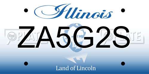 ZA5G2S Illinois License Plate