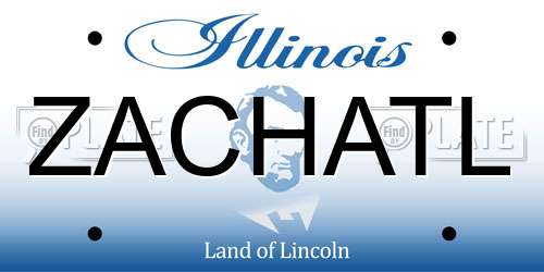 ZACHATL Illinois License Plate