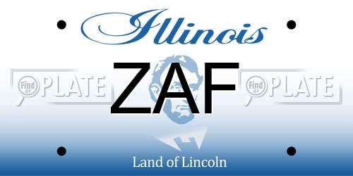 ZAF Illinois License Plate