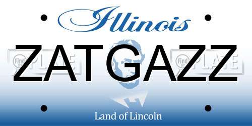 ZATGAZZ Illinois License Plate