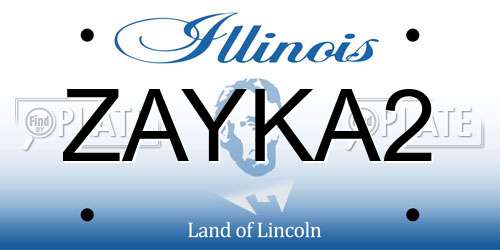 ZAYKA2 Illinois License Plate
