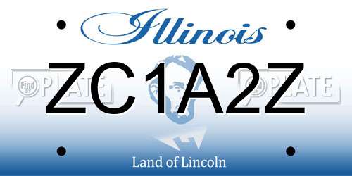 ZC1A2Z Illinois License Plate