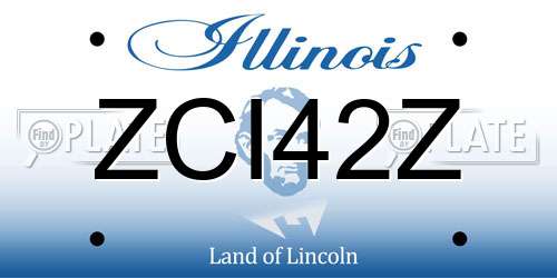 ZCI42Z Illinois License Plate