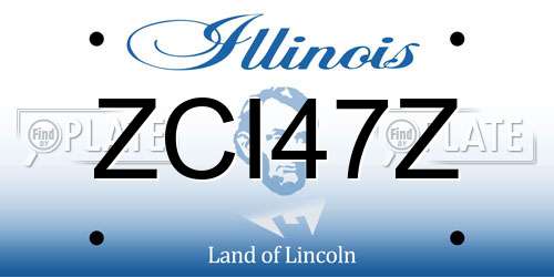 ZCI47Z Illinois License Plate