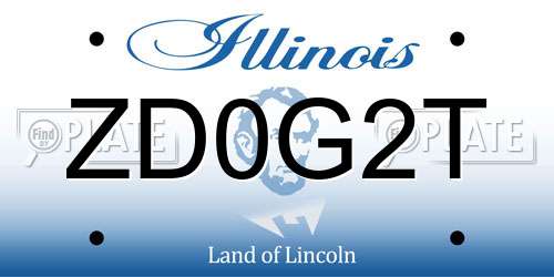 ZD0G2T Illinois License Plate