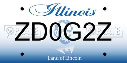 ZD0G2Z Illinois License Plate