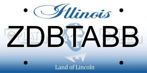 ZDBTABB Illinois License Plate