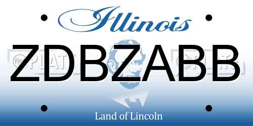 ZDBZABB Illinois License Plate