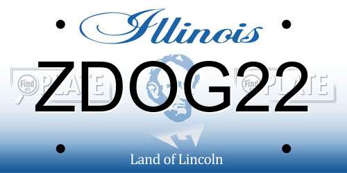 ZDOG22 Illinois License Plate