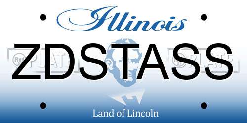 ZDSTASS Illinois License Plate