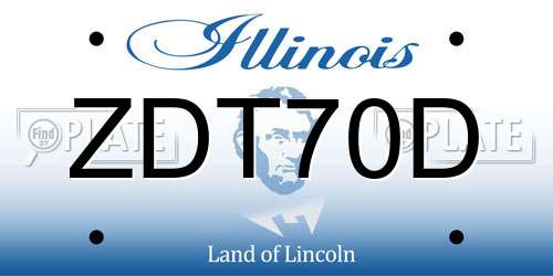 ZDT70D Illinois License Plate