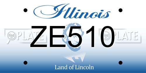 ZE510 Illinois License Plate