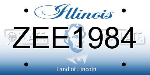 ZEE1984 Illinois License Plate