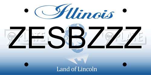 ZESBZZZ Illinois License Plate
