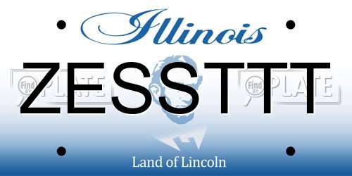 ZESSTTT Illinois License Plate