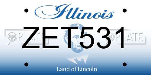 ZET531 Illinois License Plate