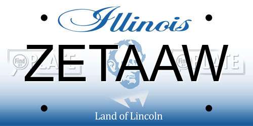 ZETAAW Illinois License Plate