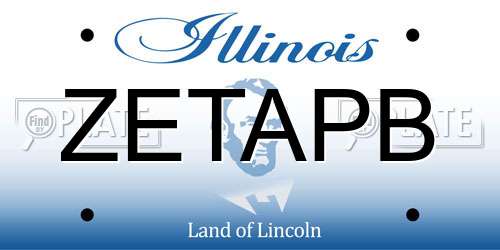 ZETAPB Illinois License Plate