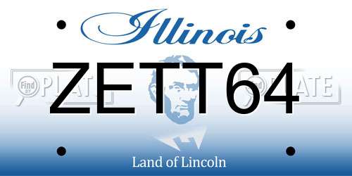 ZETT64 Illinois License Plate