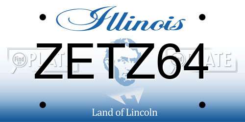 ZETZ64 Illinois License Plate