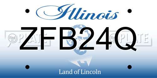 ZFB24Q Illinois License Plate