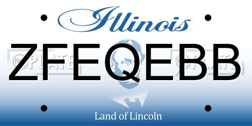 ZFEQEBB Illinois License Plate