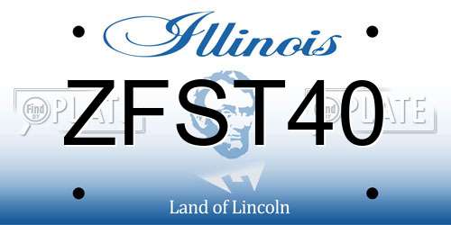 ZFST40 Illinois License Plate
