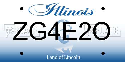 ZG4E2O Illinois License Plate
