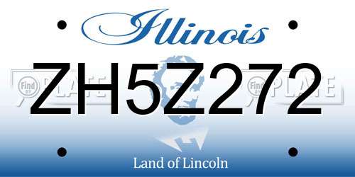 ZH5Z272 Illinois License Plate