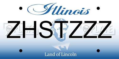 ZHSTZZZ Illinois License Plate
