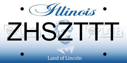 ZHSZTTT Illinois License Plate