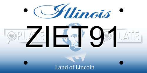 ZIET91 Illinois License Plate