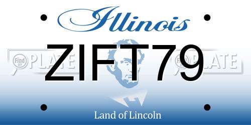 ZIFT79 Illinois License Plate