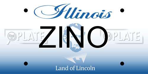 ZINO Illinois License Plate