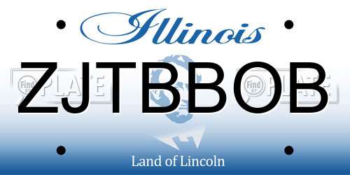 ZJTBBOB Illinois License Plate