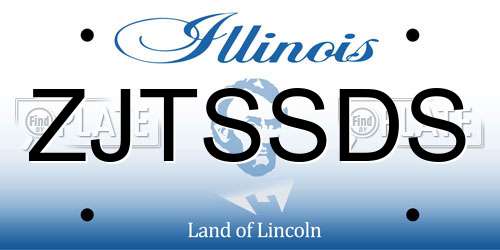 ZJTSSDS Illinois License Plate