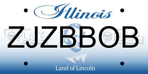 ZJZBBOB Illinois License Plate