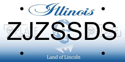 ZJZSSDS Illinois License Plate