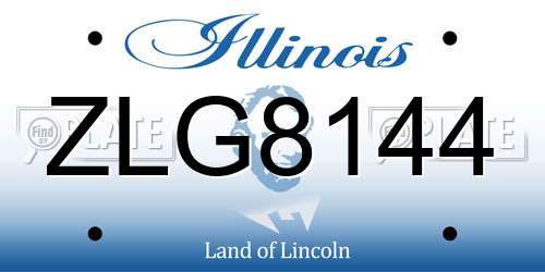 ZLG8144 Illinois License Plate