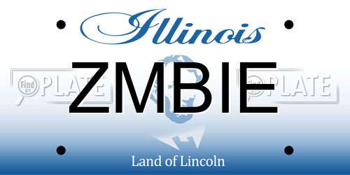 ZMBIE Illinois License Plate
