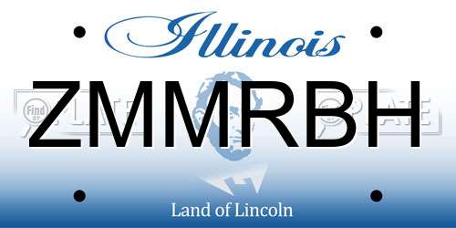 ZMMRBH Illinois License Plate