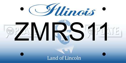 ZMRS11 Illinois License Plate
