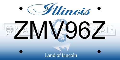 ZMV96Z Illinois License Plate